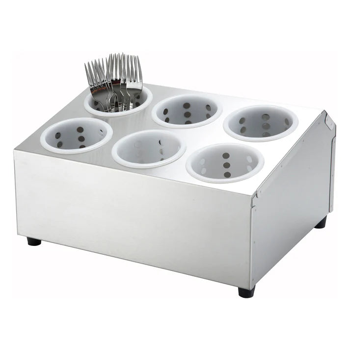 Stainless Steel Flatware Cylinder Holder by Winco