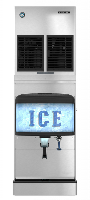 Push-lever dispensing on Hoshizaki DM-4420N ice dispenser