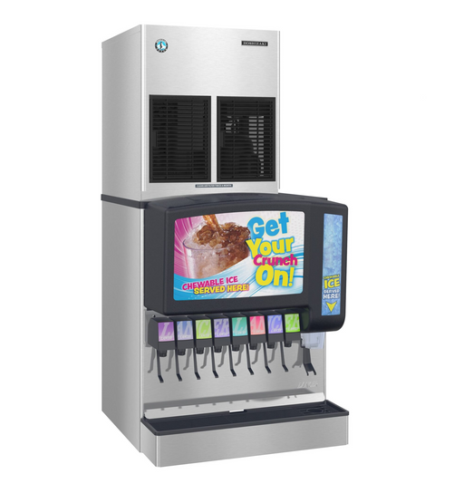 Hoshizaki nugget ice machine with advanced CleanCycle24 design for easy maintenance