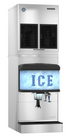 Hoshizaki FD-650MWJ-C in commercial bar with bins and dispensers
