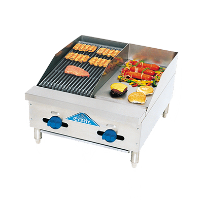 Comstock-Castle, FHP24-12-1RB, Griddle / Charbroiler, Gas, Countertop