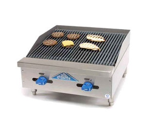 Comstock-Castle, FHP24-2LB, Charbroiler, Gas, Countertop