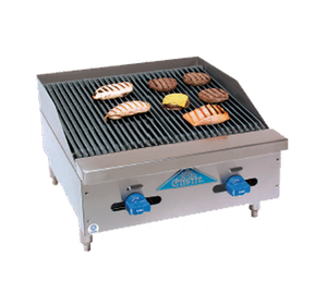Comstock-Castle, FHP24-2RB, Charbroiler, Gas, Countertop