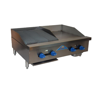 Comstock-Castle, FHP36-18-1.5RB, Griddle / Charbroiler, Gas, Countertop