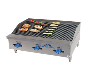 Comstock-Castle, FHP36-3LB, Charbroiler, Gas, Countertop