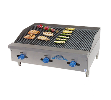 Comstock-Castle, FHP36-3LB, Charbroiler, Gas, Countertop
