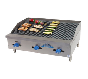 Comstock-Castle, FHP36-3RB, Charbroiler, Gas, Countertop