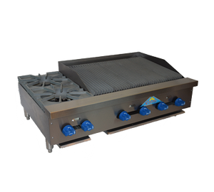Comstock-Castle, FHP42-2.5RB, Charbroiler / Hotplate, Gas, Countertop