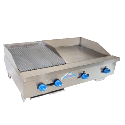 Comstock-Castle, FHP42-24-1.5LB, Griddle / Charbroiler, Gas, Countertop