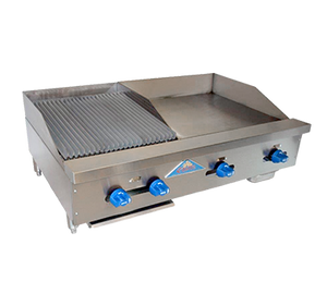 Comstock-Castle, FHP42-24-1.5RB, Griddle / Charbroiler, Gas, Countertop