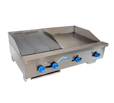 Comstock-Castle, FHP42-24-1.5RB, Griddle / Charbroiler, Gas, Countertop