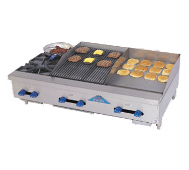 Comstock-Castle, FHP48-18-2.5RB, Griddle / Charbroiler, Gas, Countertop