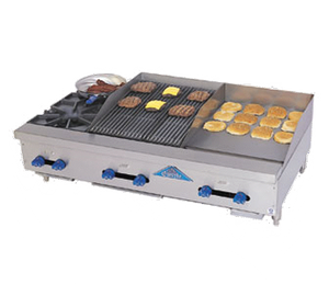 Comstock-Castle, FHP48-18T-2.5RB, Griddle / Charbroiler, Gas, Countertop