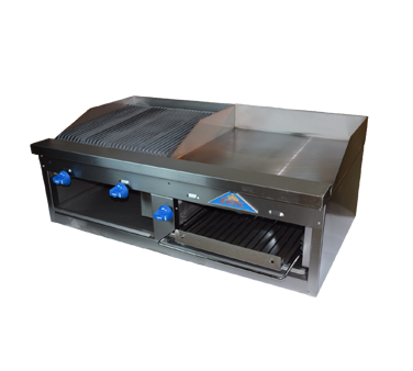Comstock-Castle, FHP48-2RB-24B, Griddle / Charbroiler, Gas, Countertop