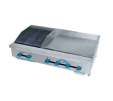 Comstock-Castle, FHP48-30T-1.5LB, Griddle / Charbroiler, Gas, Countertop