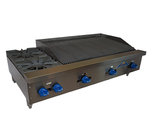 Comstock-Castle, FHP48-3RB, Charbroiler / Hotplate, Gas, Countertop