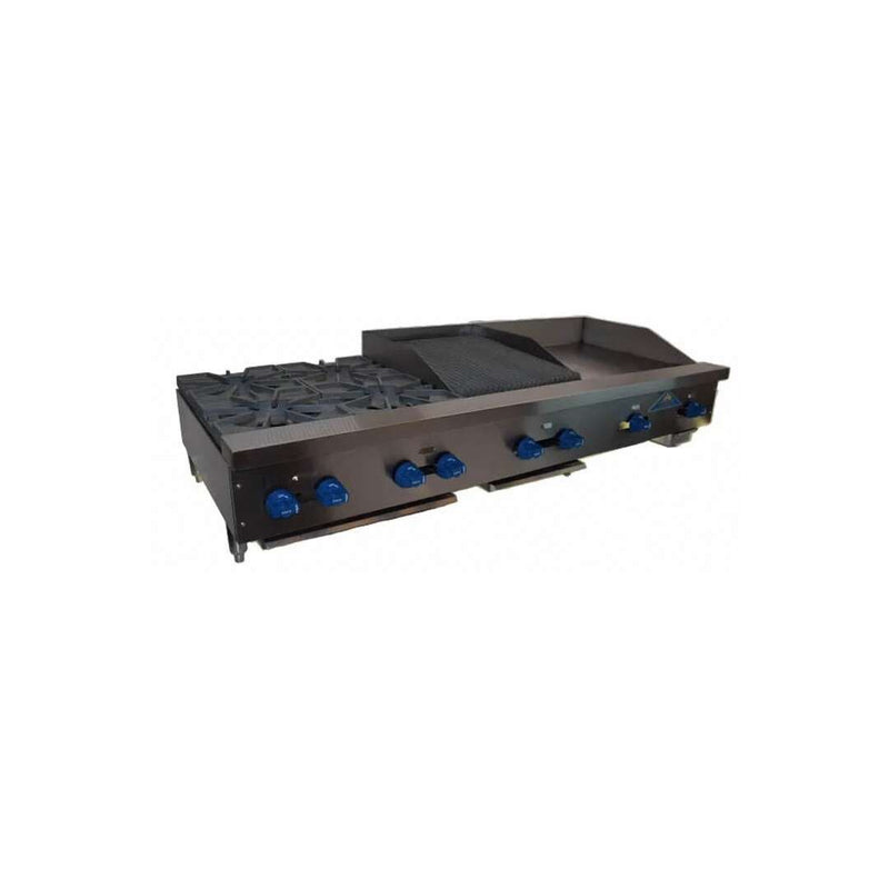 Comstock-Castle, FHP72-24-2RB, Griddle / Charbroiler, Gas, Countertop