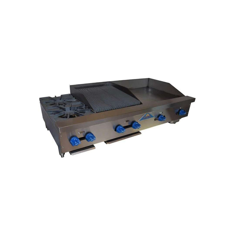 Comstock-Castle, FHP72-36-2RB, Griddle / Charbroiler, Gas, Countertop