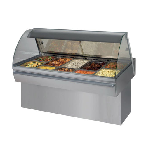 FRI-JADO HD 5 CURVE Hot Deli Inline Merchandiser full serve Curved Glass