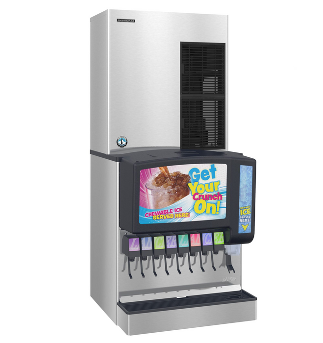 Hoshizaki FS-1501MLJ-C cubelet ice maker with durable stainless steel exterior