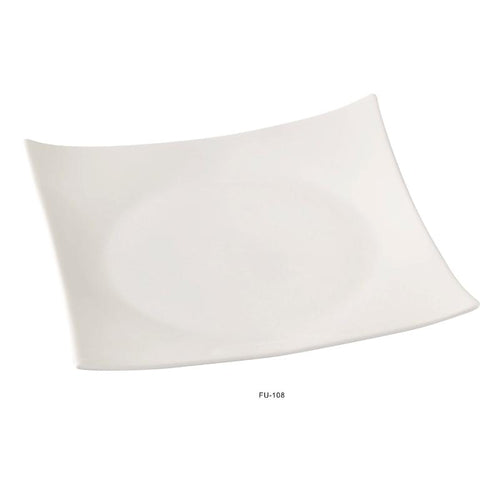 Yanco FU-108 Fuji 7.5″ Square Sushi Plate, Porcelain, Bone White (3Dz)