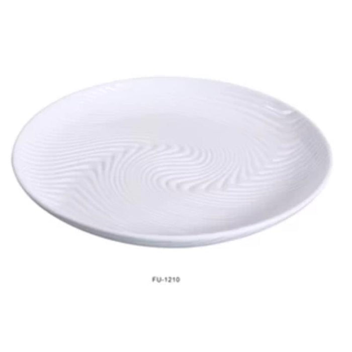 Yanco FU-1210 Fuji 10″ Dinner Plate, Porcelain, Bone White (2Dz)