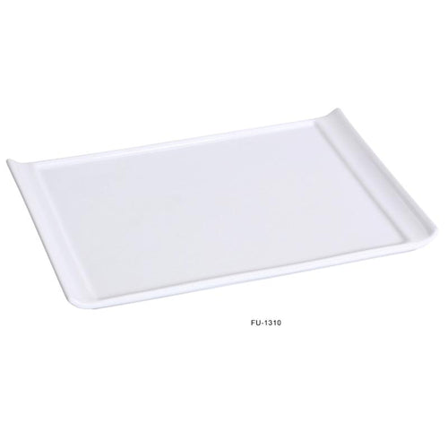 Yanco FU-1310 Fuji Rectangular Display Plate, Porcelain, Bone White Pack of 24 (2Dz)