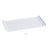 Yanco FU-1311 Fuji Rectangular Display Plate, Porcelain, Bone White (1Dz)