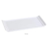 Yanco FU-1314 Fuji Rectangular Display Plate, Porcelain, Bone White, Pack of 6