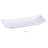 Yanco FU-2110 Fuji Rectangular Plate, Porcelain, Bone White (2Dz)