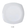 Yanco FU-308 Fuji Square Flat Plate,  Porcelain, Bone White (3Dz)