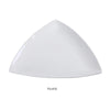 Yanco FU-412 Fuji 12″ Triangle Plate, Porcelain, Bone White (1Dz)