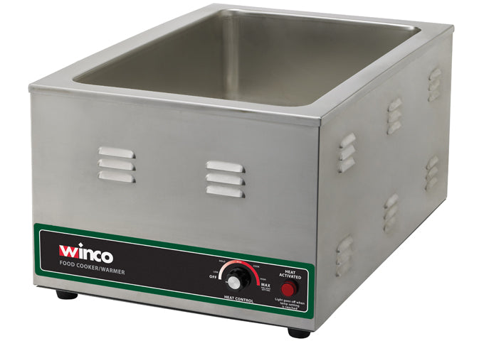 Winco FW-S600 Electric Food Warmer/Cooker, 20" x 12" Opening, 1500W, 120V (Price/Set)