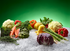 Hoshizaki F-1501MAJ producing sanitary flaked ice for salad bars