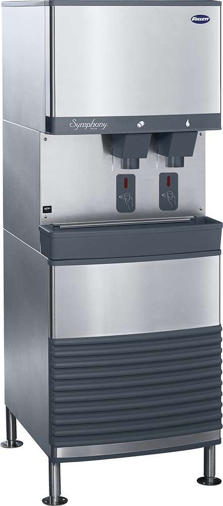 Follett 110FB414A-S Symphony Plus freestanding ice and water dispenser