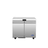 Atosa 36 Inch Two Drawer Undercounter Freezer Commercial Stainless Steel Reach In Freezer