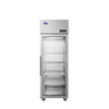 Atosa Plus 28 3/4 Inch One Section Pass-Thru Refrigerator with Front Glass Door and Rear Solid Door