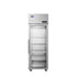 Atosa Plus 28 3/4 Inch One Section Pass-Thru Refrigerator with Front Glass Door and Rear Solid Door