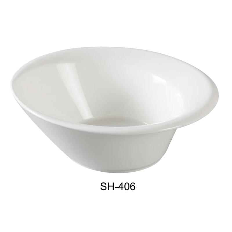 Yanco SH-406 Shanghai 6″ Salad Bowl, 10 oz Capacity, China, Bone White (3Dz)