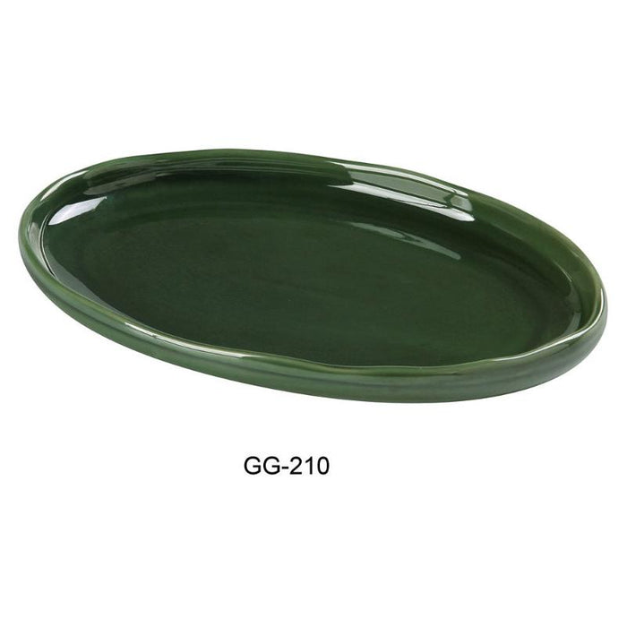 Yanco GG-210 Green Gem Plate, Green (24/Case)
