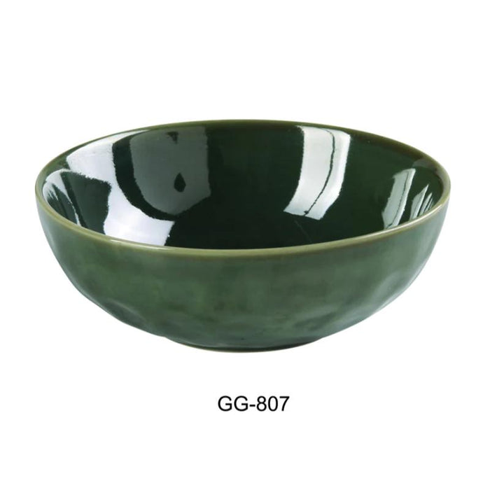 Yanco GG-807 SALAD BOWL 28 OZ Ceramic Green Gem (2Dz)