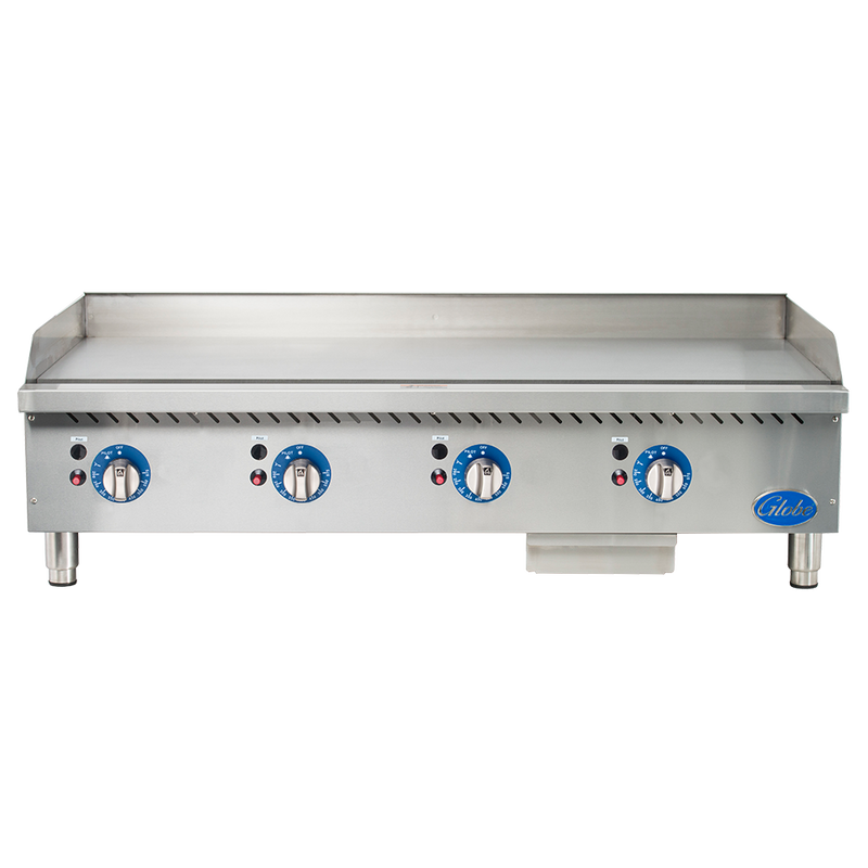 Globe GG48TG 48" Gas Countertop Griddles with Thermostatic Control