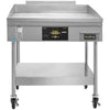Griddle with stand & casters, natural gas AccuTemp GGF1201A4850-S2- AccuSteam™