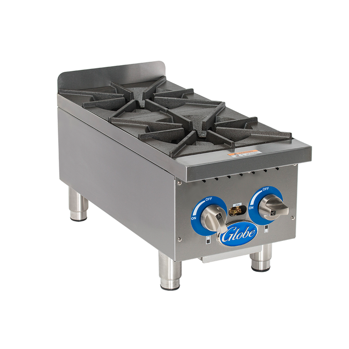 Globe GHP12G Gas 12" Countertop Hot Plates
