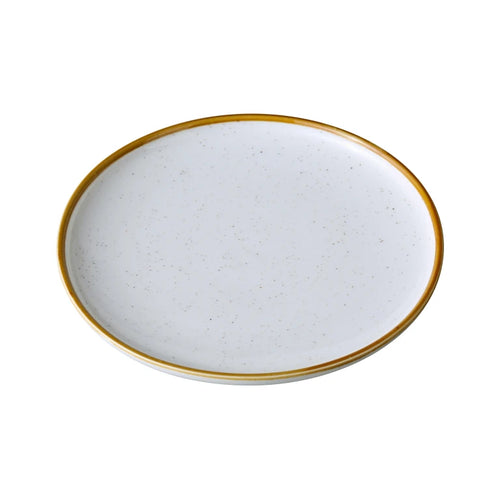 Yanco Glory Chinaware Round Plate with Upright Rim ( Pack Of 12 )