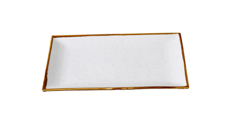 Yanco Glory 8.5" x 5" Chinaware Rectangular Plate ( Pack Of 36 )