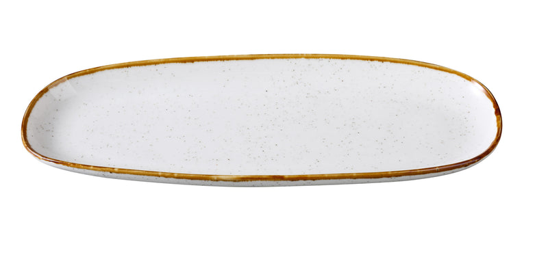 Yanco Glory 14 1/8" x 5 3/8" Chinaware Oval Plate ( Pack Of 12 )