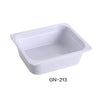 Yanco GN-213, 12.8" X 10.43" X 3.94", GN 1/2 Pan, 3.6 Liter, White, Melamine , Pack of 72 ( 6 Dz )
