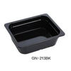 Yanco GN-213BK GN Pan, 3.6 Liter, Black, Melamine , Pack of 72 ( 6 Dz )