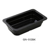 Yanco GN-512BK GN Pan 1/3, 2 Liter, Black, Melamine , Pack of 72 ( 6 Dz )
